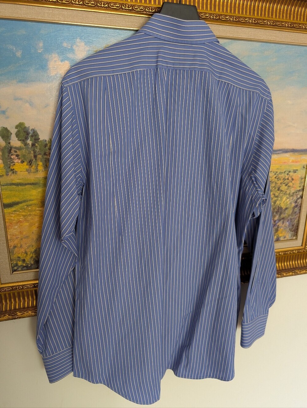 Ralph Lauren Polo Classic Fit Blue and White Stripe Shirt - Picture 2 of 6